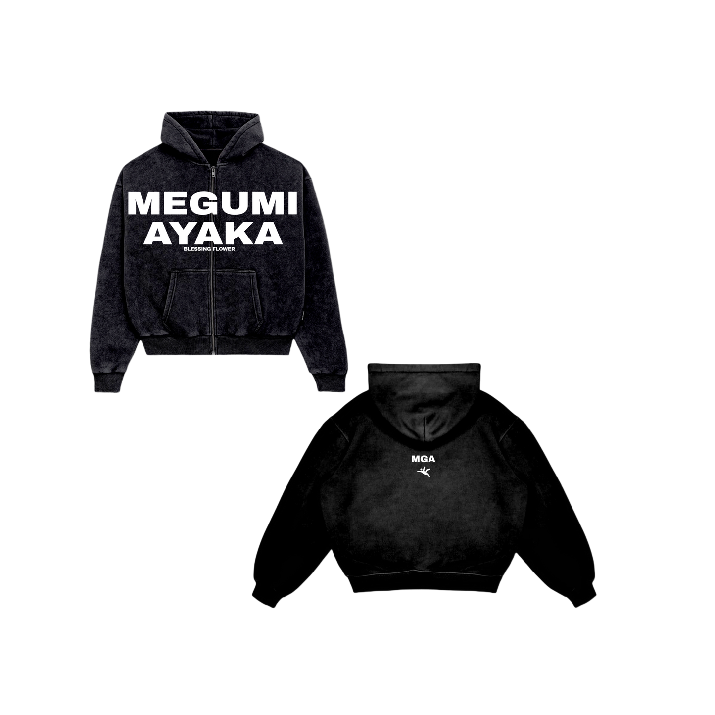 Black Megumi Ayaka Zip